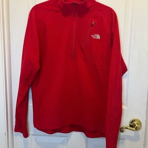 The North Face Red Quarter-Zip Fleece Pullover